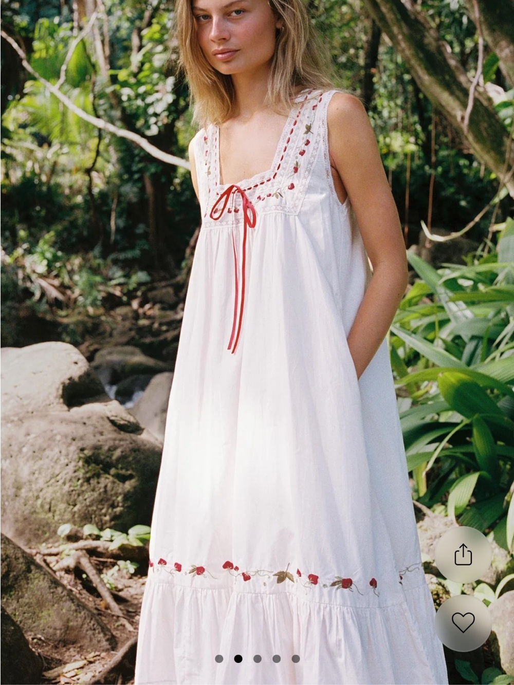 Christy Dawn Eleadora Dress in Strawberry Pearl